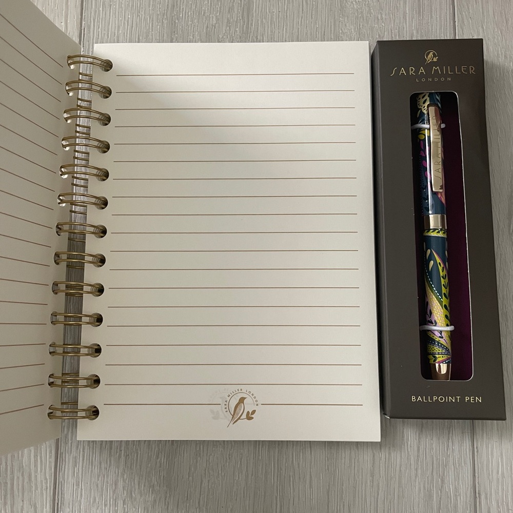 Sara Miller Travel Mug, Notebook & Pen-Haveli Gardens - Picture 7 of 8